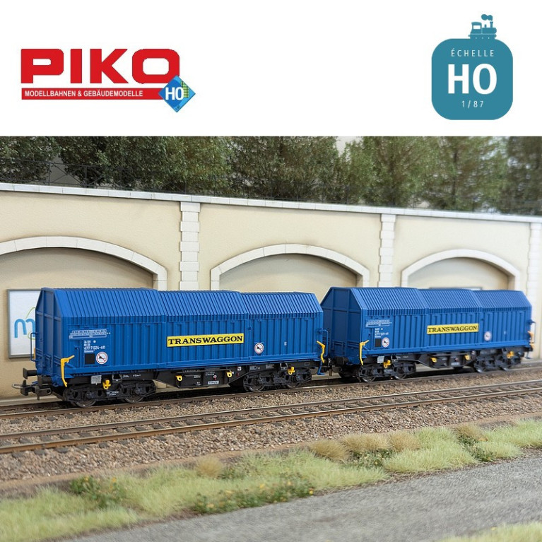Set 2 wagons télescopiques Shimmns Transwaggon Ep V HO Piko 58296 - Maketis Set 2 wagons télescopiques Shimmns Transwaggon Ep V HO Piko 58296 - Maketis