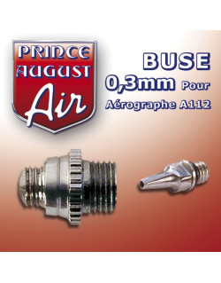 Buse 0.3mm pour aérographe A112 Prince August