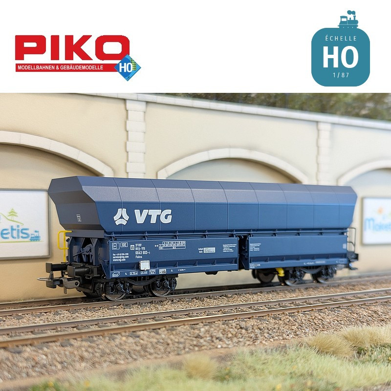 Set 2 wagons de marchandises en vrac Falns VTG Ep VI HO Piko 58282 - Maketis