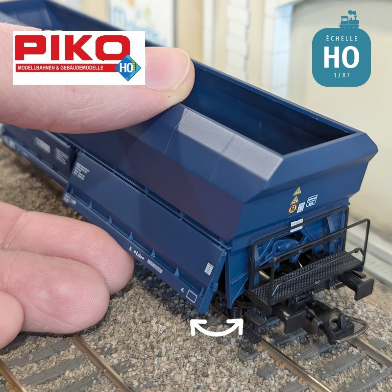 Set 2 wagons de marchandises en vrac Falns VTG Ep VI HO Piko 58282 - Maketis