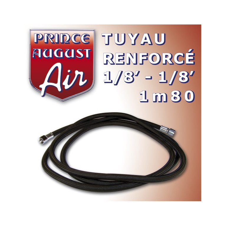 Tuyau renforcé1/8'-1/8' 1m80 Prince August