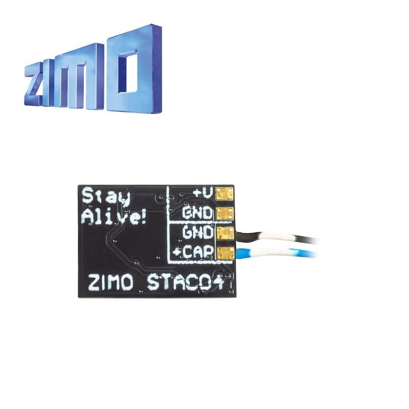 Contrôleur StayAlive (stockage énergie) pour décodeurs MX ou MS Zimo STACO4 - Maketis