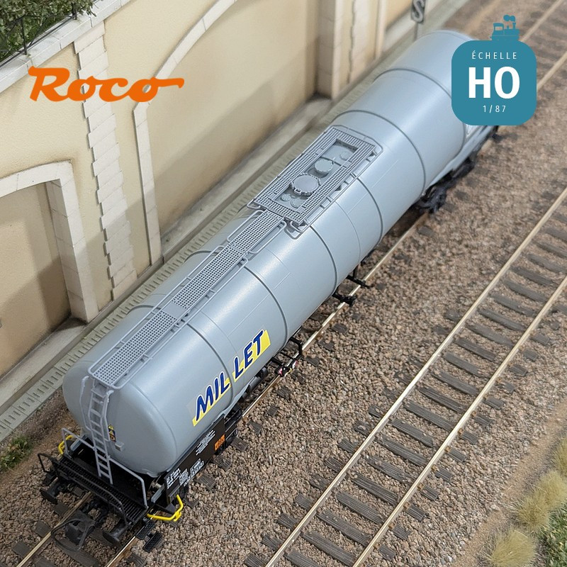 Set 3 wagons citernes 95m3 type Zacns MILLET Ep VI HO Roco 6600091 - Maketis