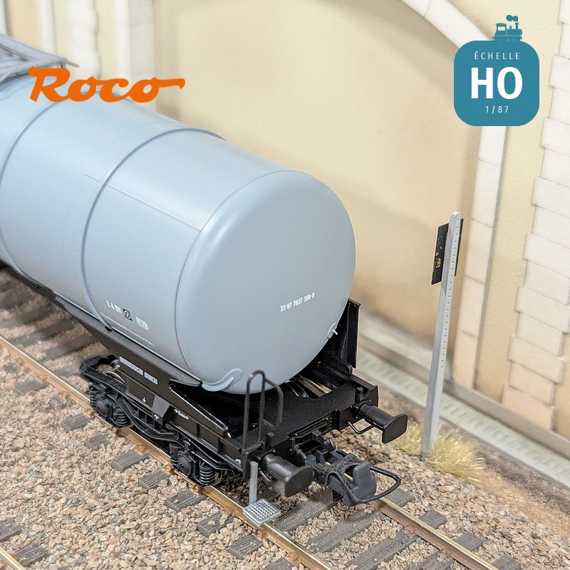 Set 3 wagons citernes 95m3 type Zacns MILLET Ep VI HO Roco 6600091 - Maketis