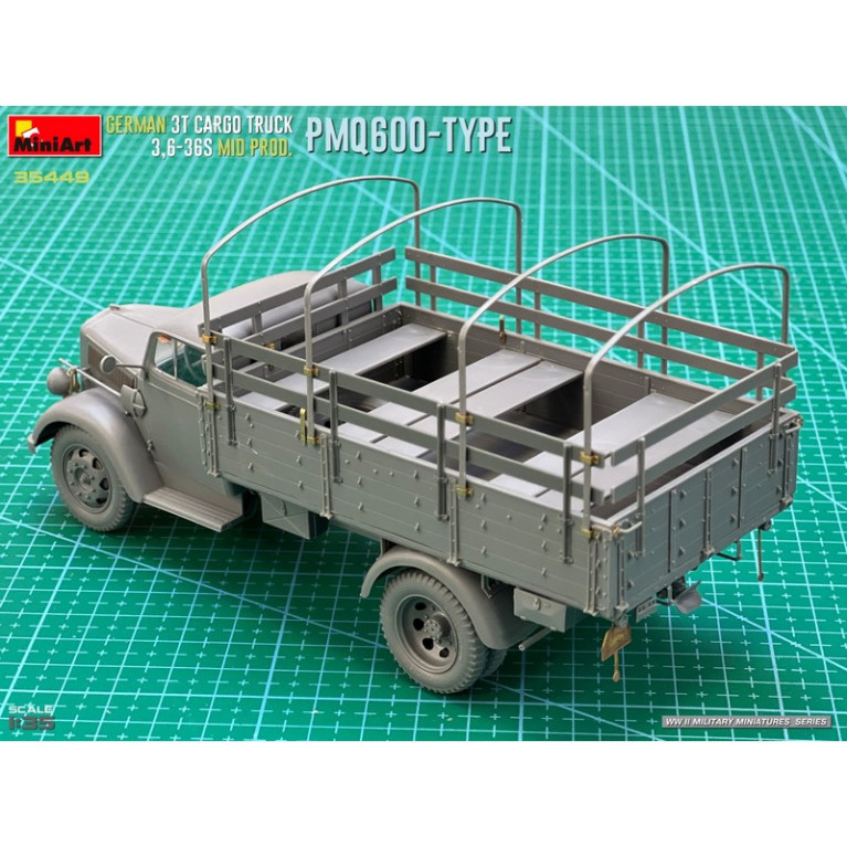 Camion de transport 3t allemand 3.6-36S Milieu Prod. Type PmQ600 WWII 1/35 MiniArt 35449 - Maketis