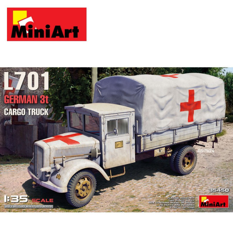 Camion de transport 3t allemand type L701 WWII 1/35 MiniArt 35450 - Maketis