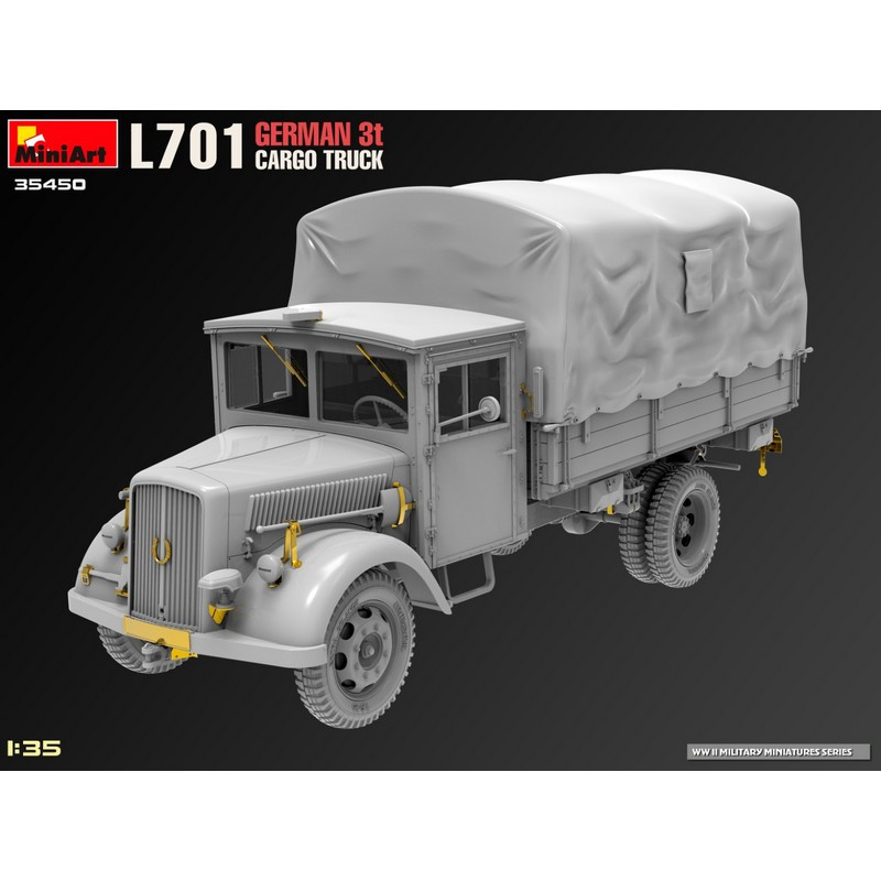 Camion de transport 3t allemand type L701 WWII 1/35 MiniArt 35450 - Maketis