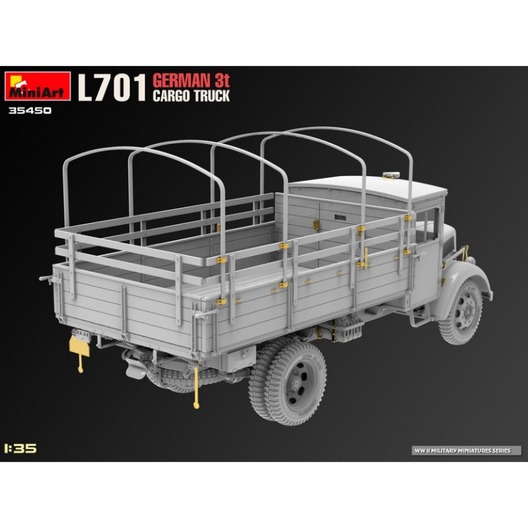 Camion de transport 3t allemand type L701 WWII 1/35 MiniArt 35450 - Maketis