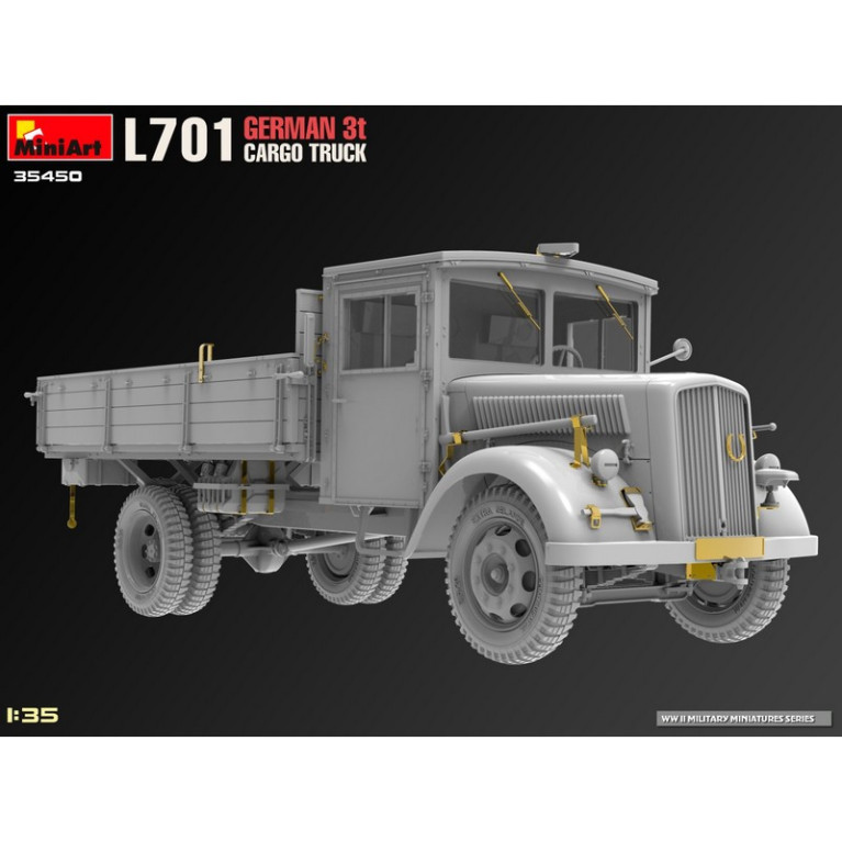 Camion de transport 3t allemand type L701 WWII 1/35 MiniArt 35450 - Maketis