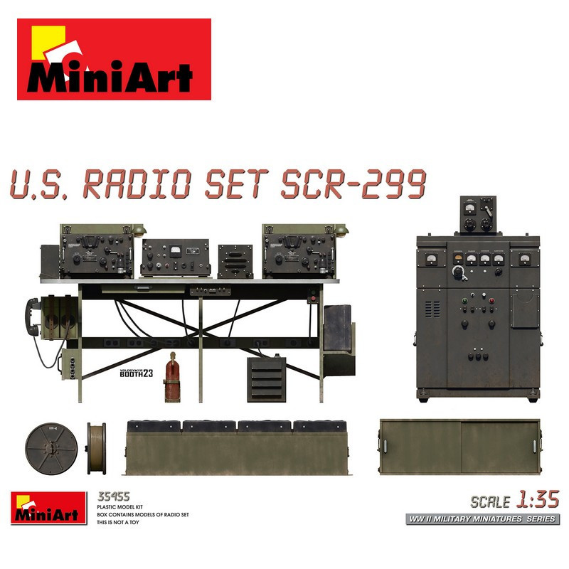 Poste radio U.S. SCR-299 WWII 1/35 MiniArt 35455 - Maketis