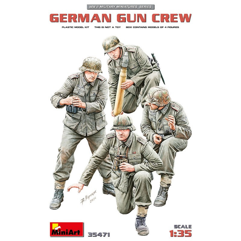 Equipe d'artilleurs Allemands WWII 1/35 MiniArt 35471 - Maketis