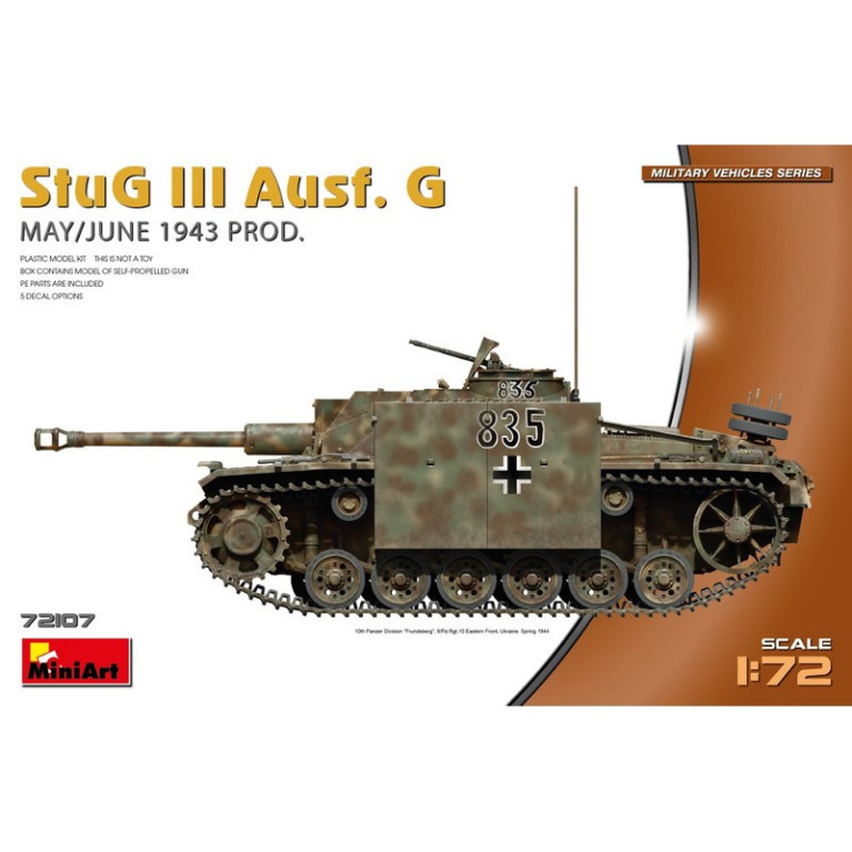Char allemand StuG III Ausf. G  May/June 1943 Prod WWII 1/72 MiniArt 72107 - Maketis