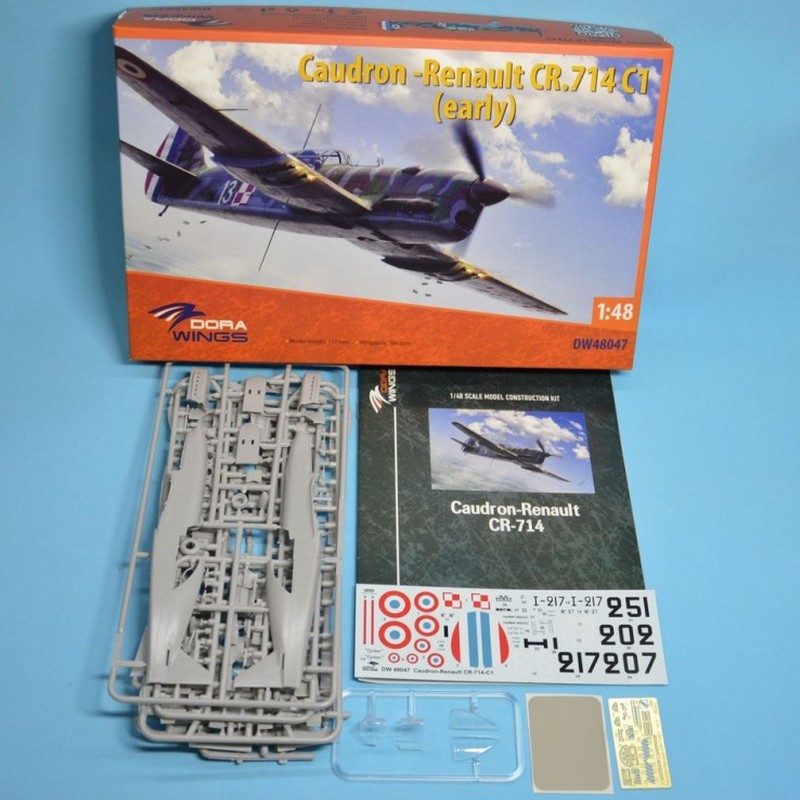 Avion de chasse français Caudron-Renault CR.714 WWII 1/48 Dora Wings 48047 - Maketis