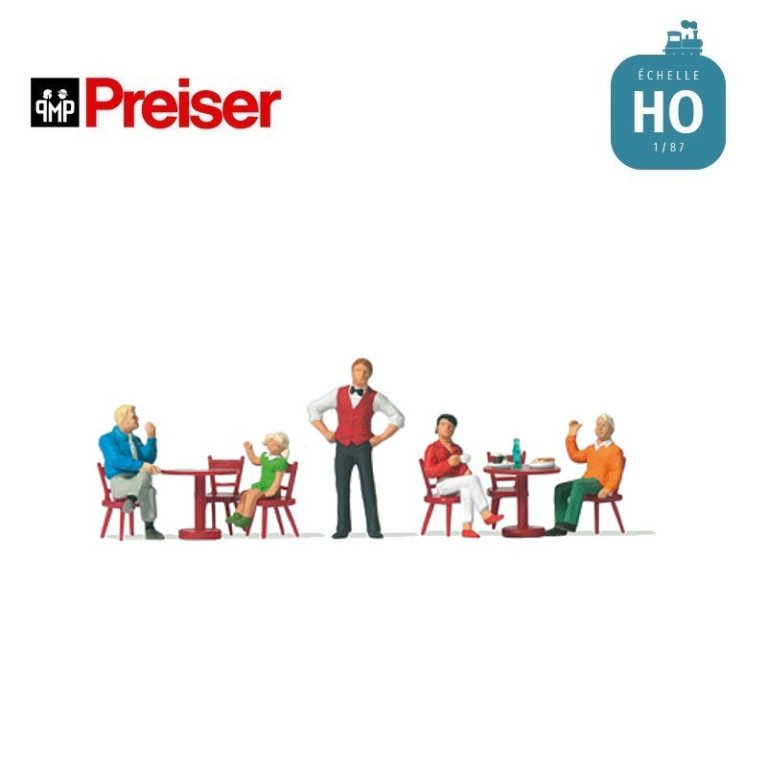 Au bistrot HO Preiser 10786 - Maketis Au bistrot HO Preiser 10786 - Maketis