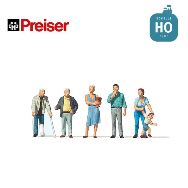 Passants HO Preiser 10454 - Maketis