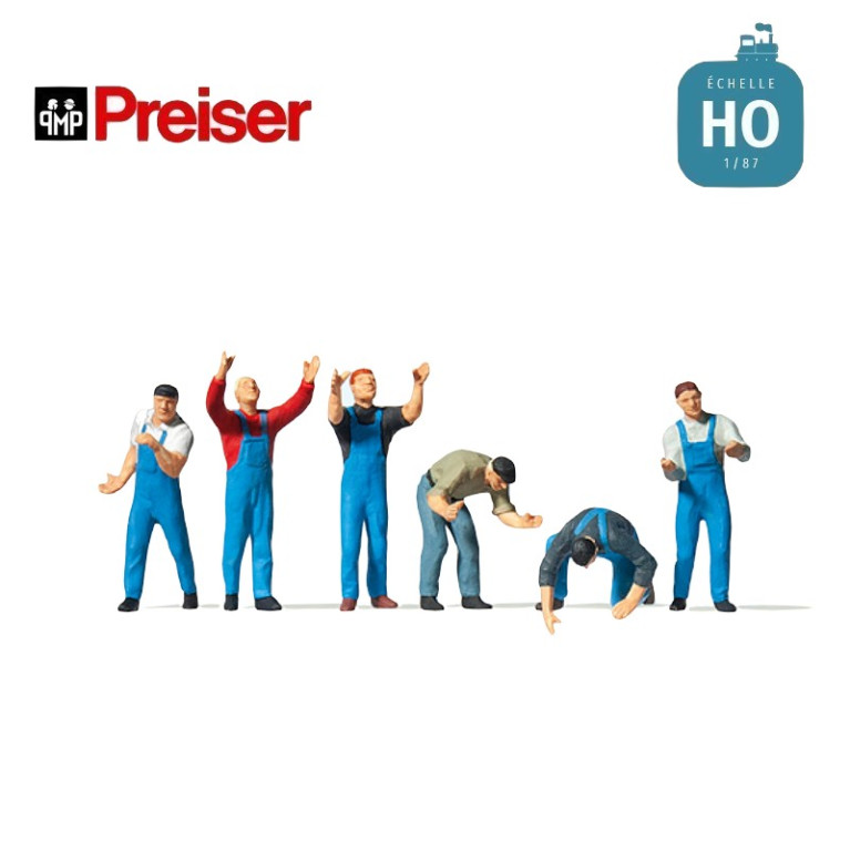 Echafaudeurs HO Preiser 10497 - Maketis