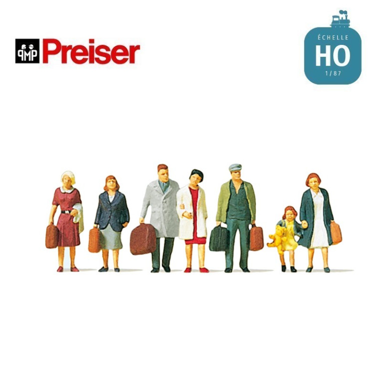 Personnages marchant HO Preiser 10505 - Maketis