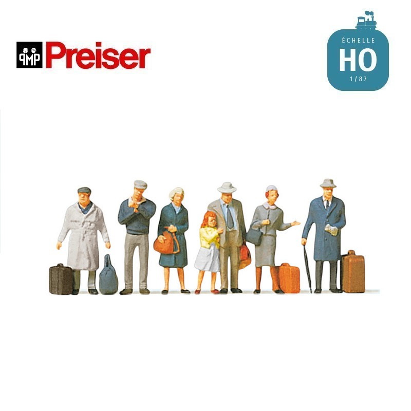 Sur le quai HO Preiser 10513 - Maketis