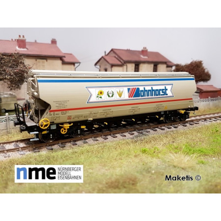 Silo wagon Tagnpps 130m3, Bohnhorst beige ep. 6, ref 507607 - MAKETIS Silo wagon Tagnpps 130m3, Bohnhorst beige ep. 6, ref 507607 - MAKETIS