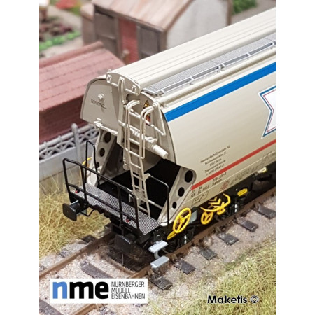 Silo wagon Tagnpps 130m3, Bohnhorst beige ep. 6, ref 507607 - MAKETIS Silo wagon Tagnpps 130m3, Bohnhorst beige ep. 6, ref 507607 - MAKETIS