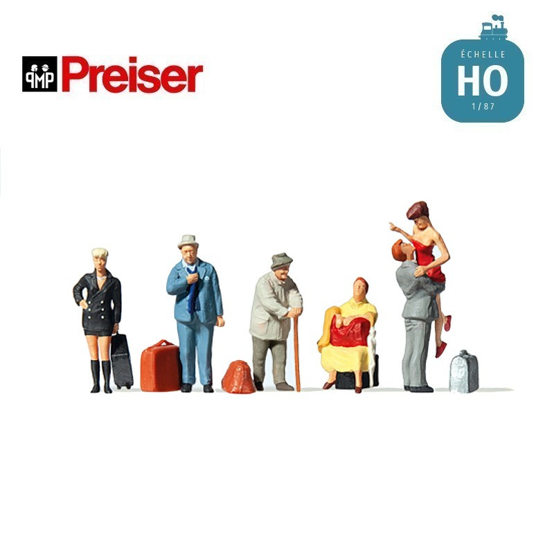 Voyageurs HO Preiser 10540 - Maketis