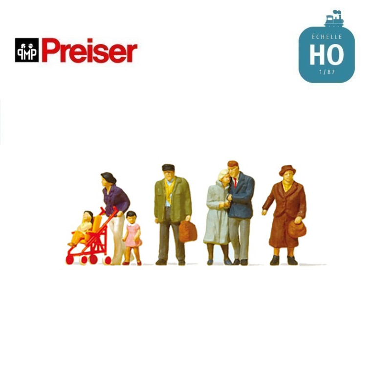 Voyageurs HO Preiser 10564 - Maketis