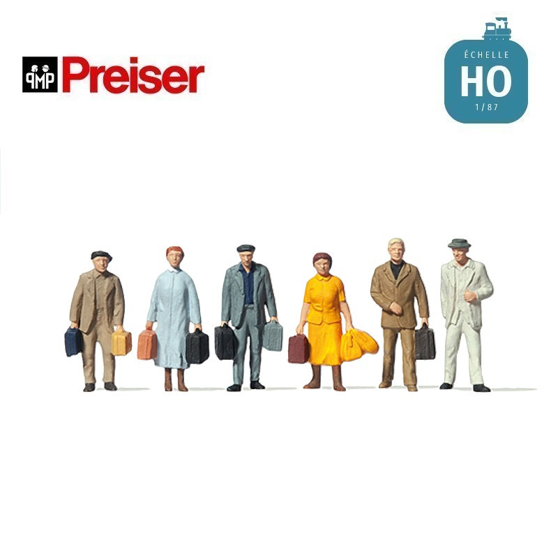 Voyageurs HO Preiser 14019 - Maketis