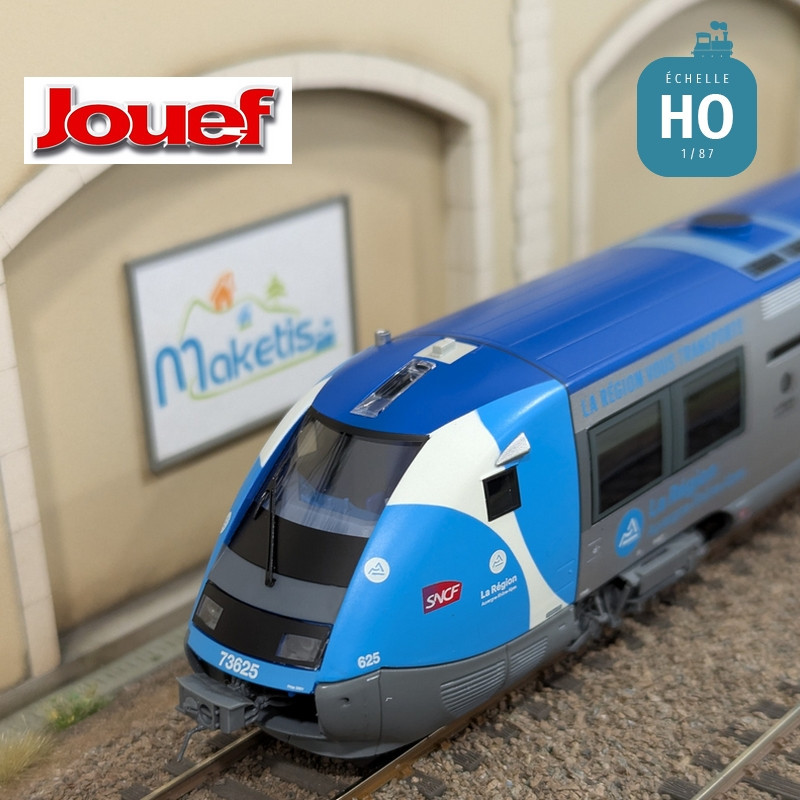 Autorail diesel X 73500 "La Région" SNCF Ep VI digital sonore HO Jouef HJ2437S  - Maketis