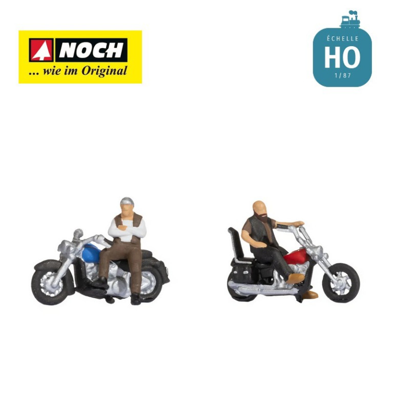 Bikers à moto HO Noch 15906 - Maketis Bikers à moto HO Noch 15906 - Maketis