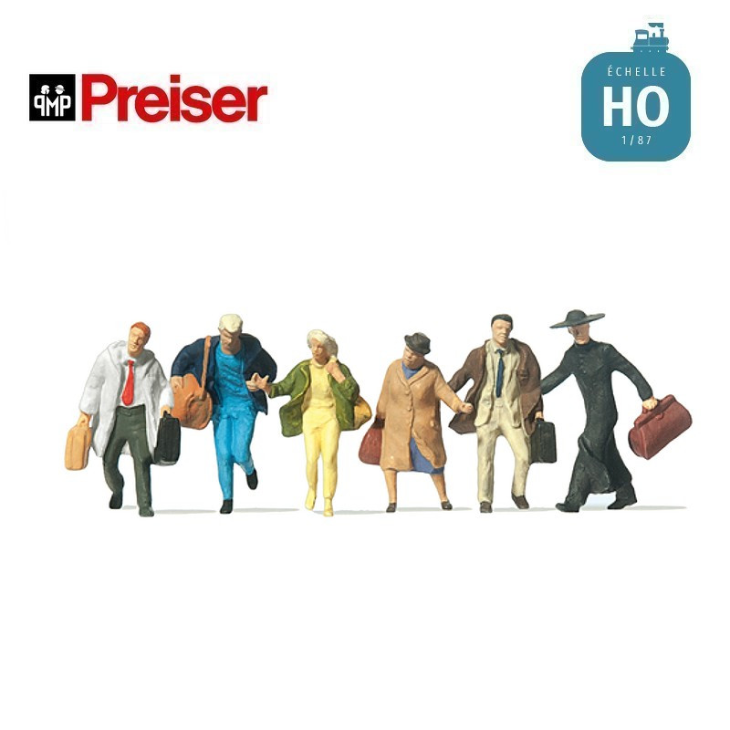 Voyageurs pressés HO Preiser 14068 - Maketis