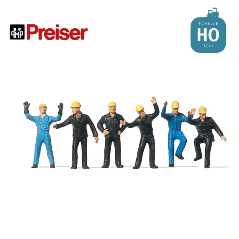 Ouvriers HO Preiser 14105 - Maketis Ouvriers HO Preiser 14105 - Maketis