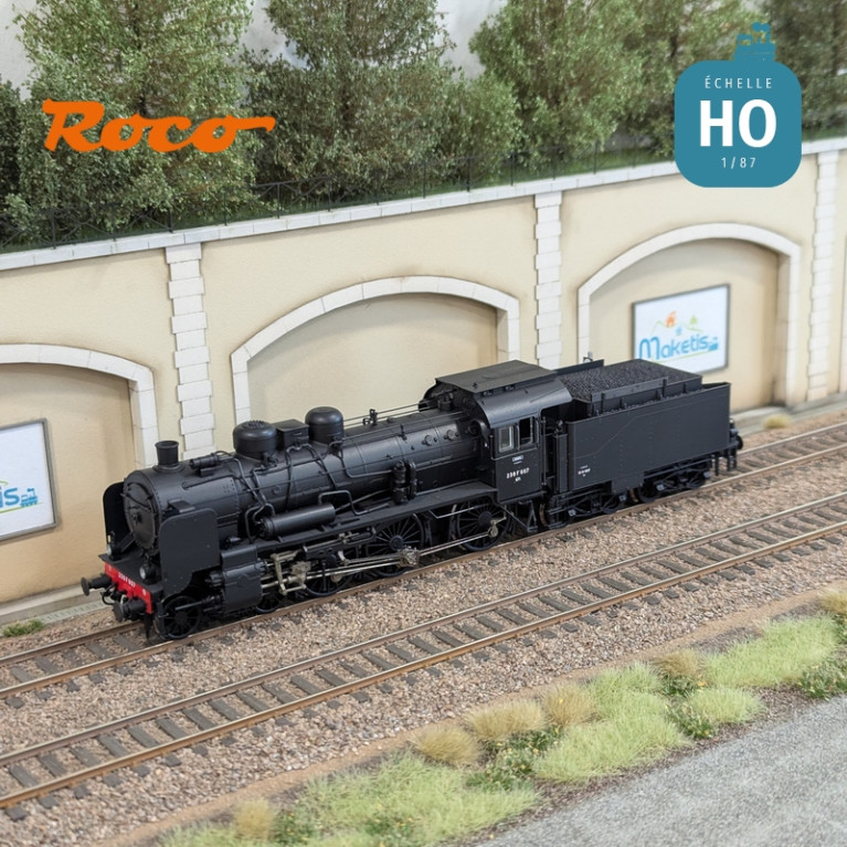 Locomotive à vapeur 230F 607 SNCF Ep III Analogique HO Roco 71385
