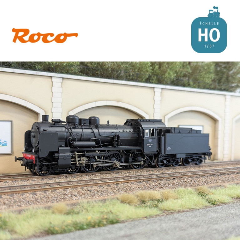 Locomotive à vapeur 230F 607 SNCF Ep III Analogique HO Roco 71385