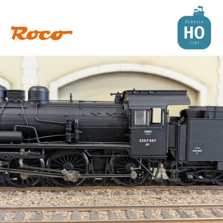 Locomotive à vapeur 230F 607 SNCF Ep III Analogique HO Roco 71385