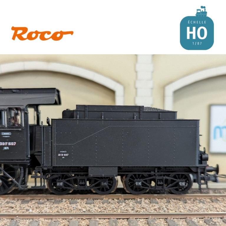 Locomotive à vapeur 230F 607 SNCF Ep III Analogique HO Roco 71385