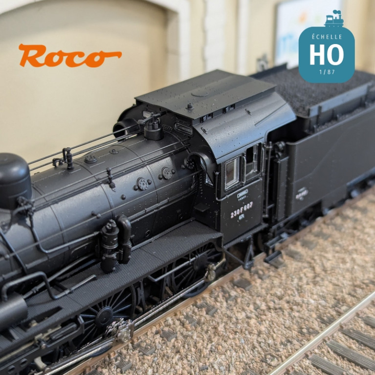 Locomotive à vapeur 230F 607 SNCF Ep III Analogique HO Roco 71385