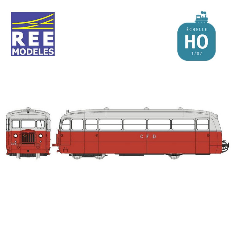 Autorail Diesel DE DION Type NC Charentes & Deux-Sèvres rouge/gris CFD Ep II-III Digital son HOm REE VM-056S - Maketis Autorail Diesel DE DION Type NC Charentes & Deux-Sèvres rouge/gris CFD Ep II-III Digital son HOm REE VM-056S - Maketis
