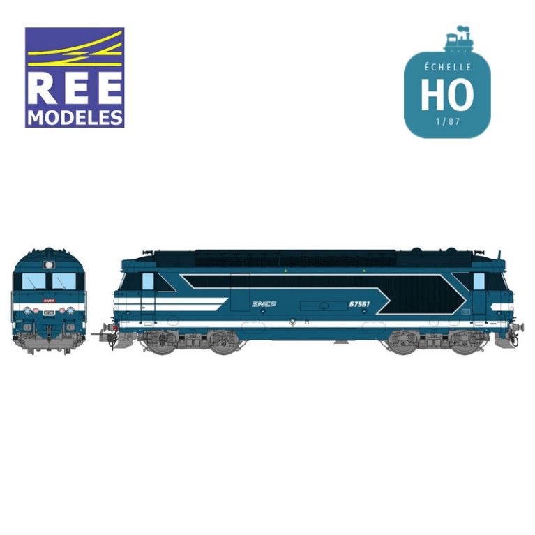 Locomotive diesel BB 67561 Marseille SNCF EP V Digital son HO REE MB-248S - Maketis Locomotive diesel BB 67561 Marseille SNCF EP V Digital son HO REE MB-248S - Maketis