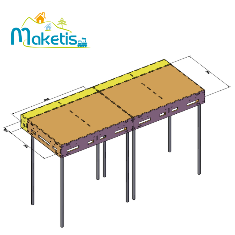 Extension 29,5x11 cm pour Easy Module Maketis MOD62300 - Maketis Extension 29,5x11 cm pour Easy Module Maketis MOD62300 - Maketis