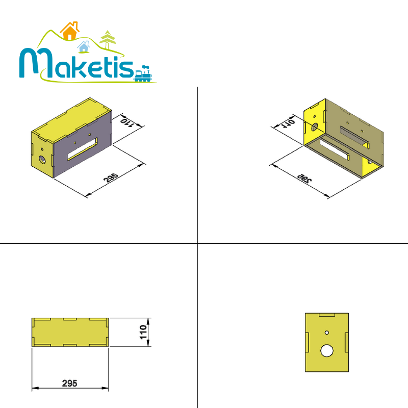 Extension 29,5x11 cm pour Easy Module Maketis MOD62300 - Maketis