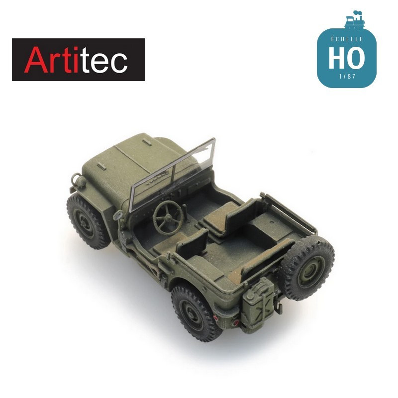 FR M201 Hotchkiss jeep armée verte HO Artitec 6870581 - Maketis