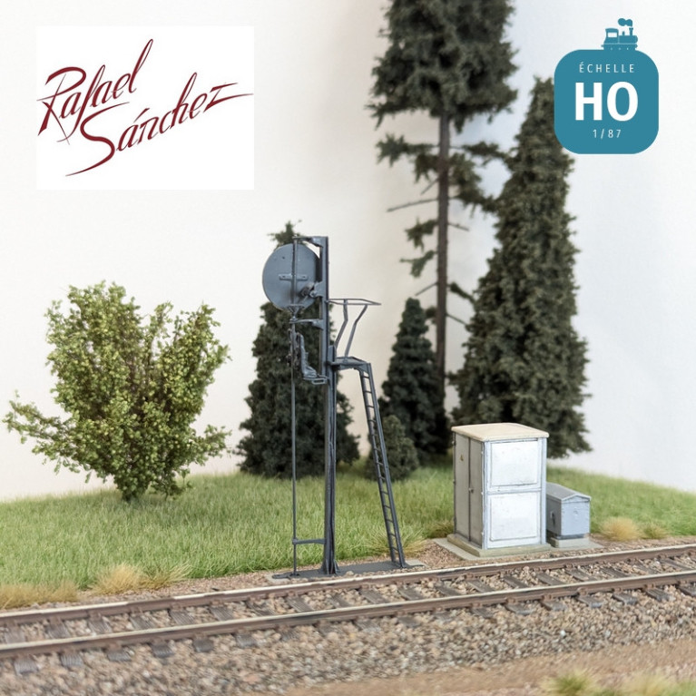 Signal mécanique SNCF unifié Disque rouge Epoque IV (mât gris foncé) HO Rafael Sanchez FR0124 - Maketis Signal mécanique SNCF unifié Disque rouge Epoque IV (mât gris foncé) HO Rafael Sanchez FR0124 - Maketis