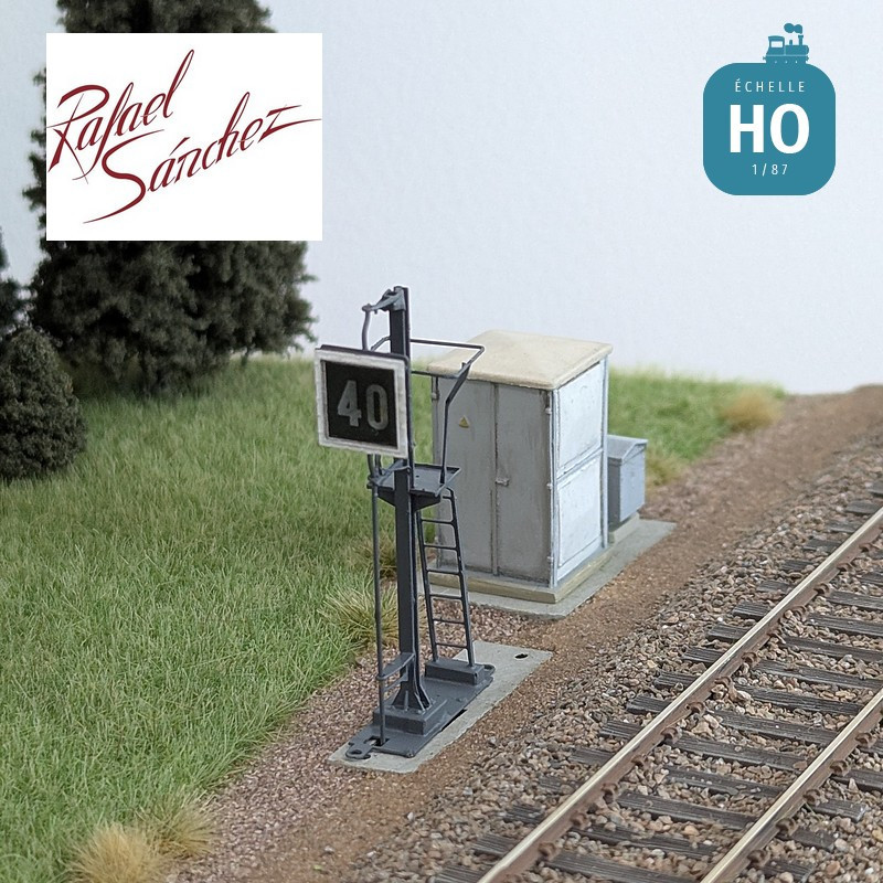 Signal TIV SNCF unifié panneau 40 HO Rafael Sanchez FR0542 - Maketis