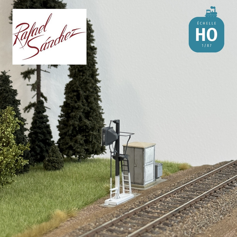 Signal TIV SNCF unifié panneau IMP "Impasse" HO Rafael Sanchez FR0543 - Maketis