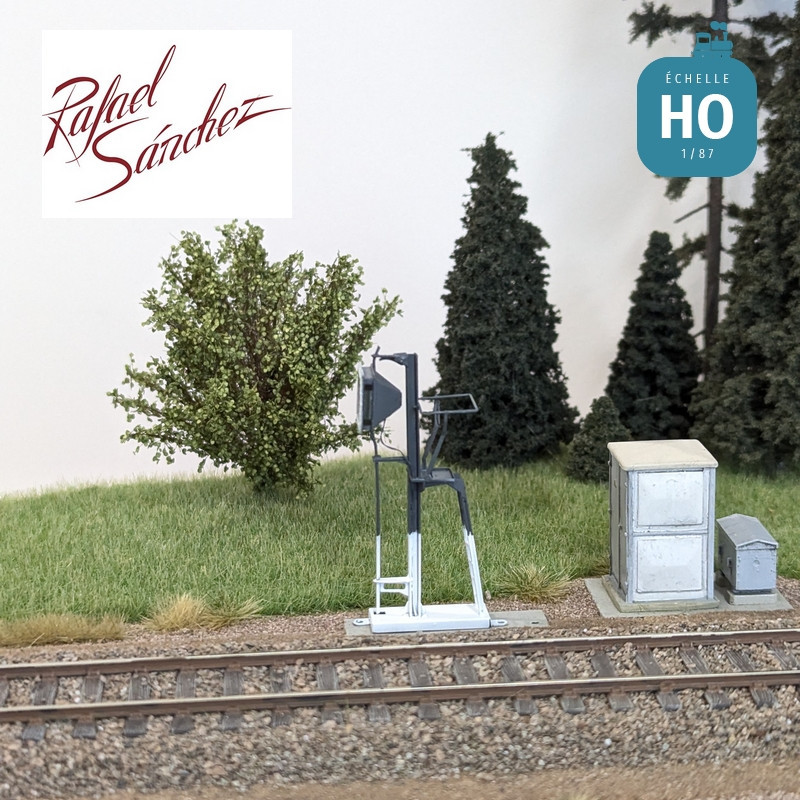 Signal TIV SNCF unifié panneau G "Garage" HO Rafael Sanchez FR0545 - Maketis