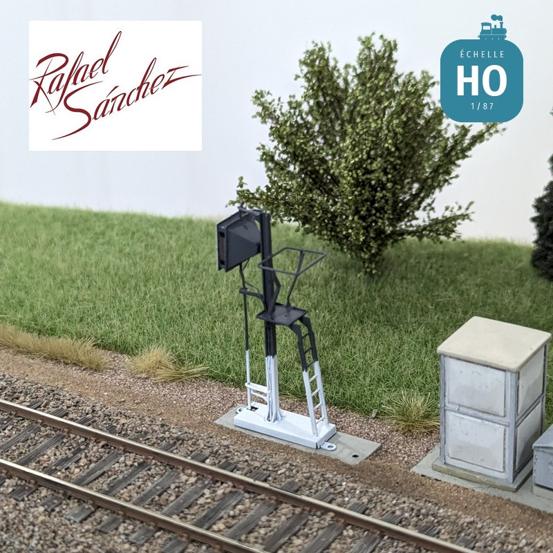Signal TIV SNCF unifié panneau G "Garage" HO Rafael Sanchez FR0545 - Maketis
