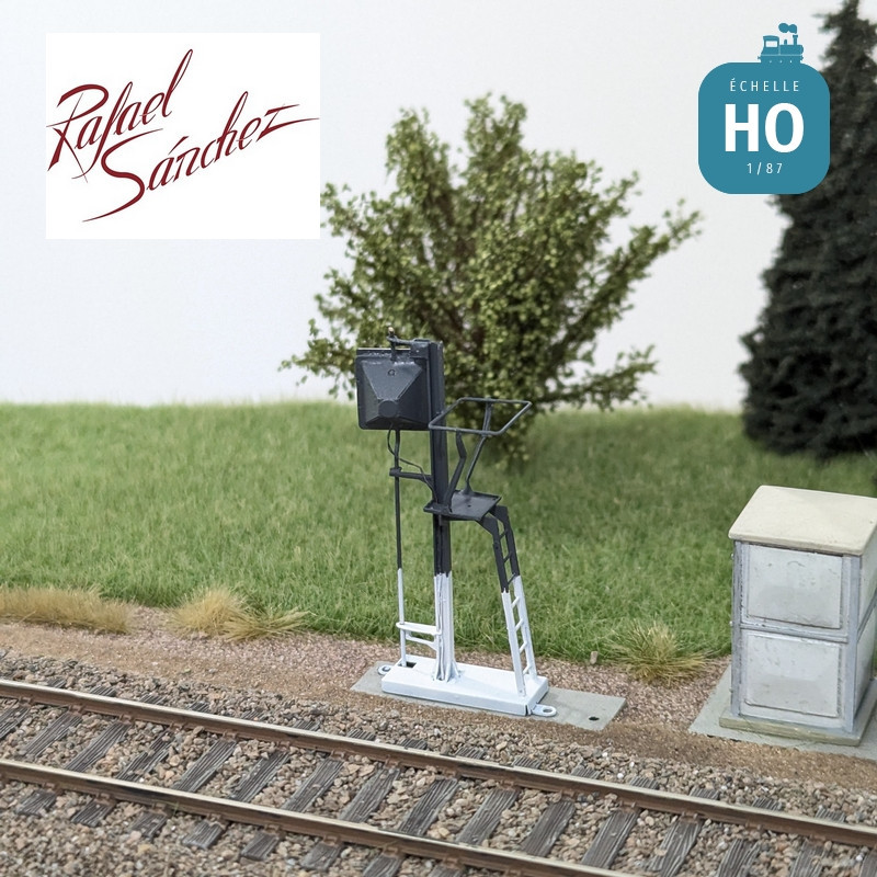 Signal TIV SNCF unifié panneau G "Garage" HO Rafael Sanchez FR0545 - Maketis
