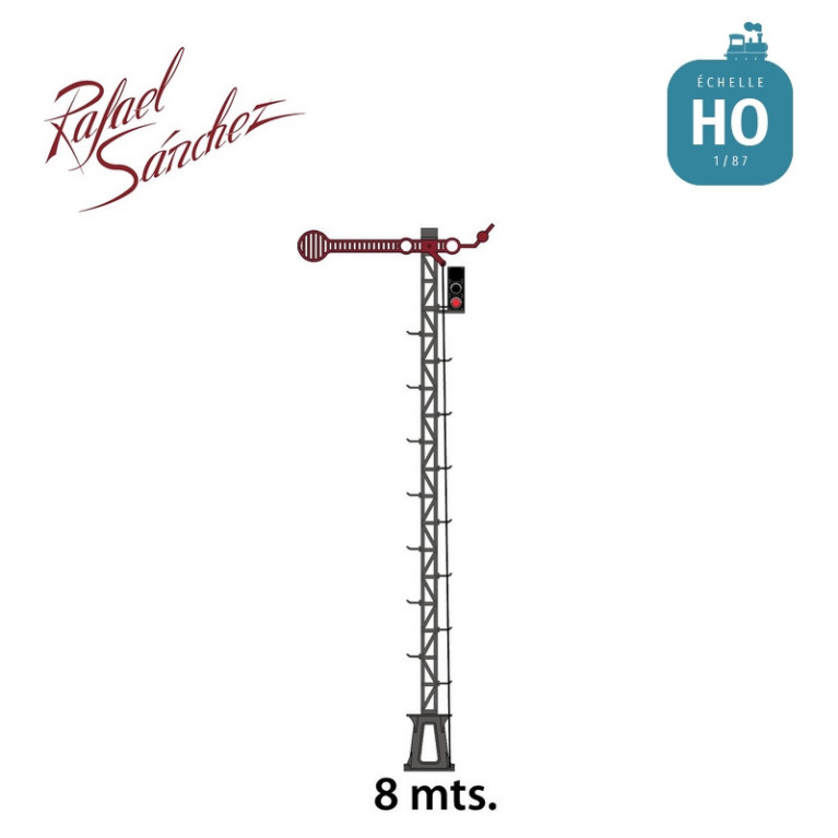 Simple Lartigue semaphore 8 mt North Period IV-V HO Rafael Sanchez FR2421 - Maketis Simple Lartigue semaphore 8 mt North Period IV-V HO Rafael Sanchez FR2421 - Maketis
