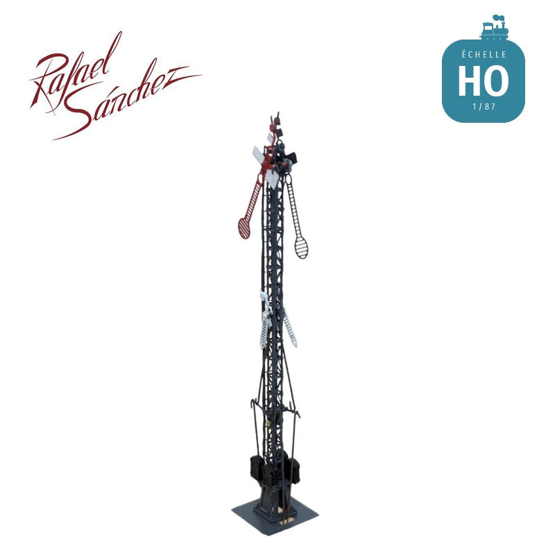 Signal mécanique Sémaphore Lartigue d'origine PO Epoque II/III HO Rafael Sanchez FR4402 - Maketis