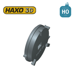 Horloge de gare ATO simple face éclairée + Led Câblée HO Haxo 3D 345070 - Maketis